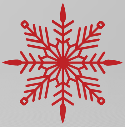 facile to stampa fiocco neve natale ornamento 25 ornamenti by pietra angolare 3d domestico festività vacanza albero arredamento 3d print model - Mito3D