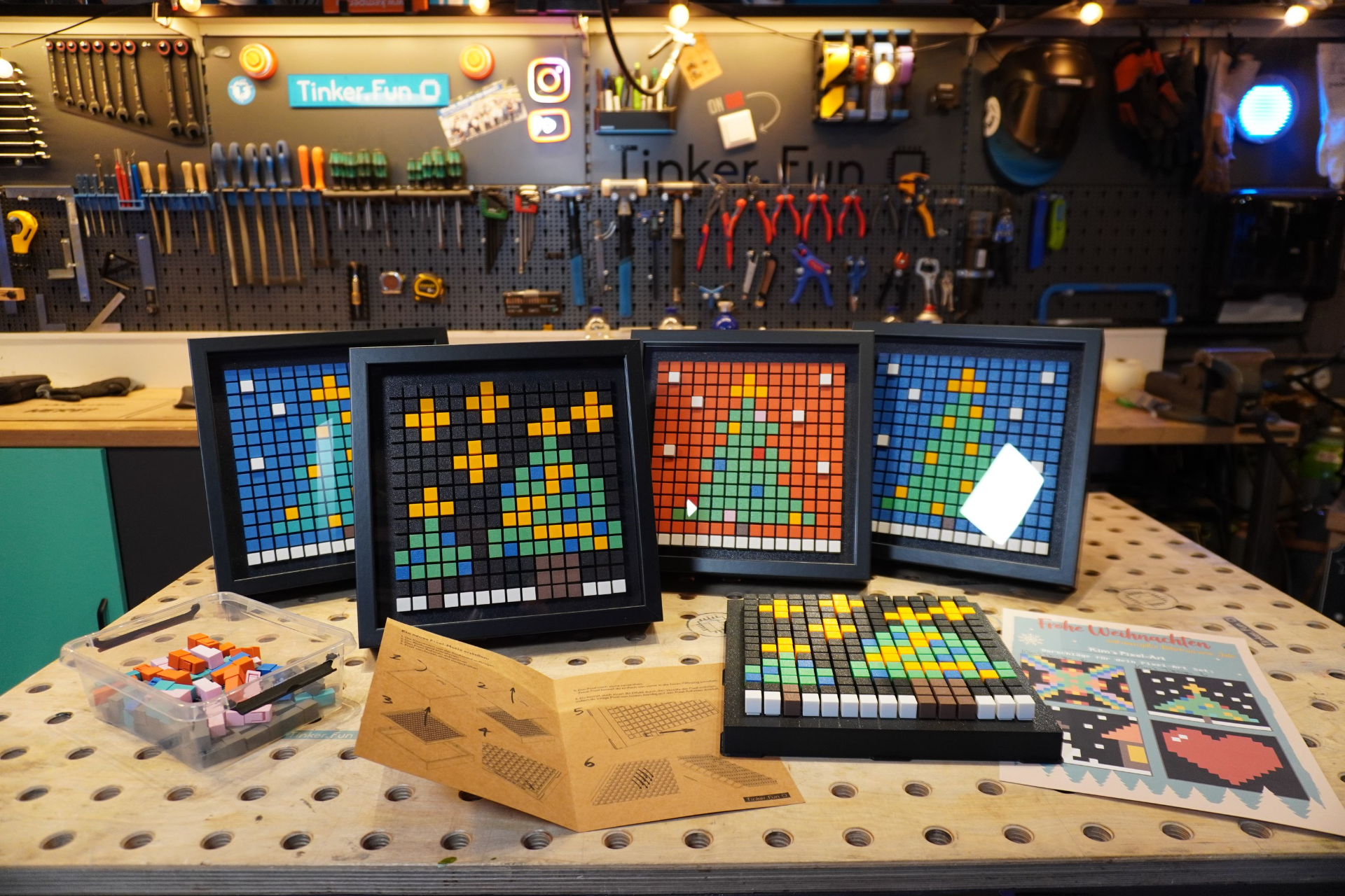 pixel art ikea resim çerçeve by tinker fun ev halkı dekor piksel noel weihnachten geschenk hediye deko süslemeler 3D print model - Mito3D