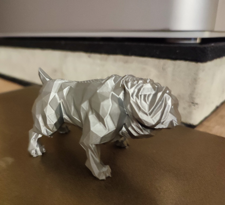 poly hund by klassisch 2 5 kunst skulpturen unterstützung 3d print model - Mito3D