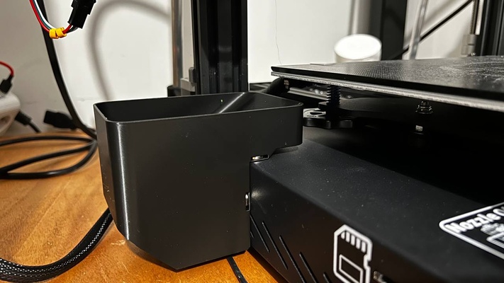 tenlog tl d3 pro basura caja purga cubeta by fabricante 3d impresora accesorios idex tenlogd3pro purbucked caja cesta purgado 3d print model - Mito3D