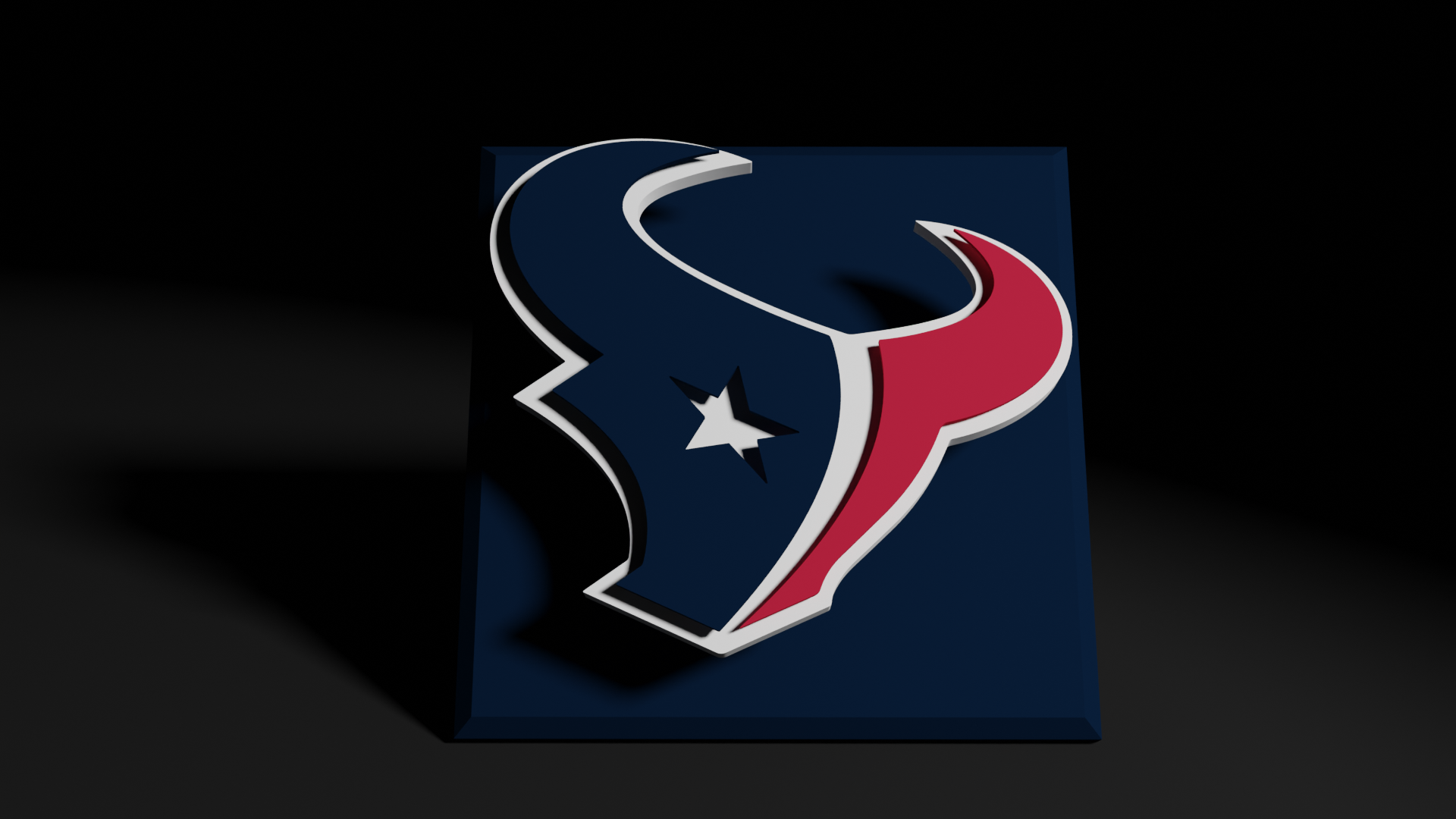 nfl houston texans flottant logo signe by conceptions hangar art panneaux logos football texas multicolore 3D print model - Mito3D