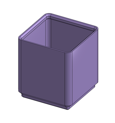 gridfinity basic bin 1x1 6u remixed by c4444 tools organizers 3d print model - Mito3D