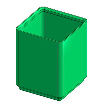 gridfinity basic bin 1x1 7u remixed by c4444 tools organizers 3d print model - Mito3D