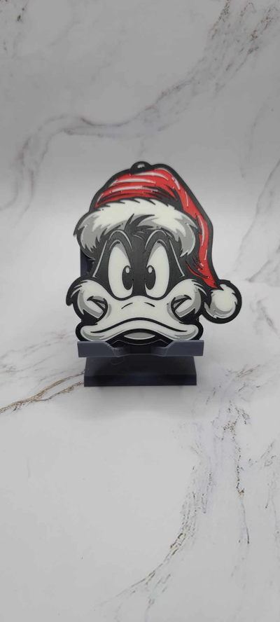 daffy duck enchant de no l by zipzapprint art 2d holiday 2023 christmas noel 3d print model - Mito3D