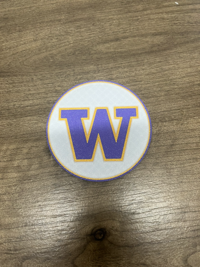 washington huskies coaster by cf3d designs household house models washingtoncoaster 3d print model - Mito3D