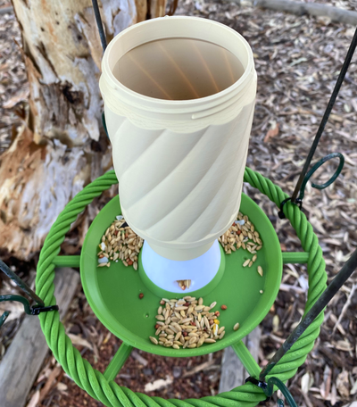 bird feeder by duane777 household garden seed birdfeeder birdseed 3d print model - Mito3D