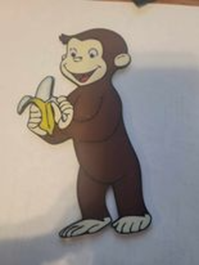 2d curious george by jhilderbrand art 3d print model - Mito3D