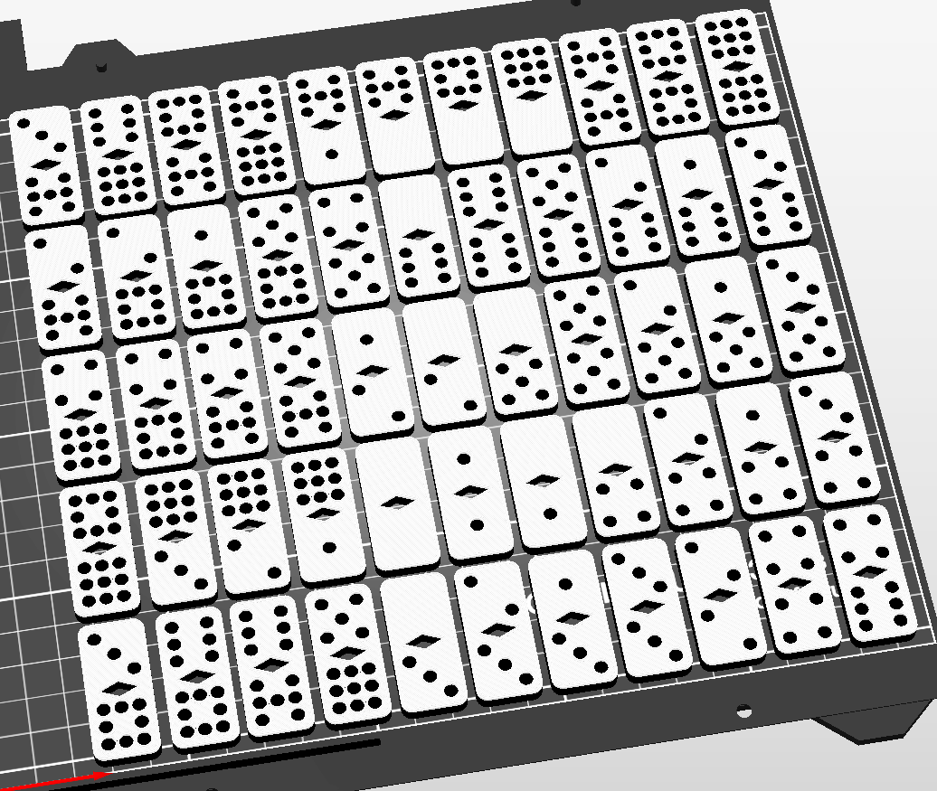 seyahat dominolar 9x9 ayarlamak 1 renk değişiklik single color yazıcılar yeniden karıştırılmış by üçlü atölye oyuncaklar oyunlar masa kutu mk3 küçük renkli oyun masaüstü kolay domino boyut gezi tamamlayınız 6x6 çukurlar 3D print model - Mito3D