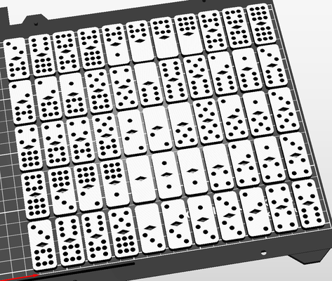 seyahat dominolar 9x9 ayarlamak 1 renk değişiklik single color yazıcılar yeniden karıştırılmış by üçlü atölye oyuncaklar oyunlar masa kutu mk3 küçük renkli oyun masaüstü kolay domino boyut gezi tamamlayınız 6x6 çukurlar 3d print model - Mito3D