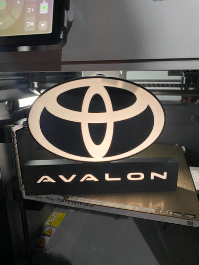 toyota avalon hafif kutu by chuck85ap sanat işaretler logolar 3d print model - Mito3D