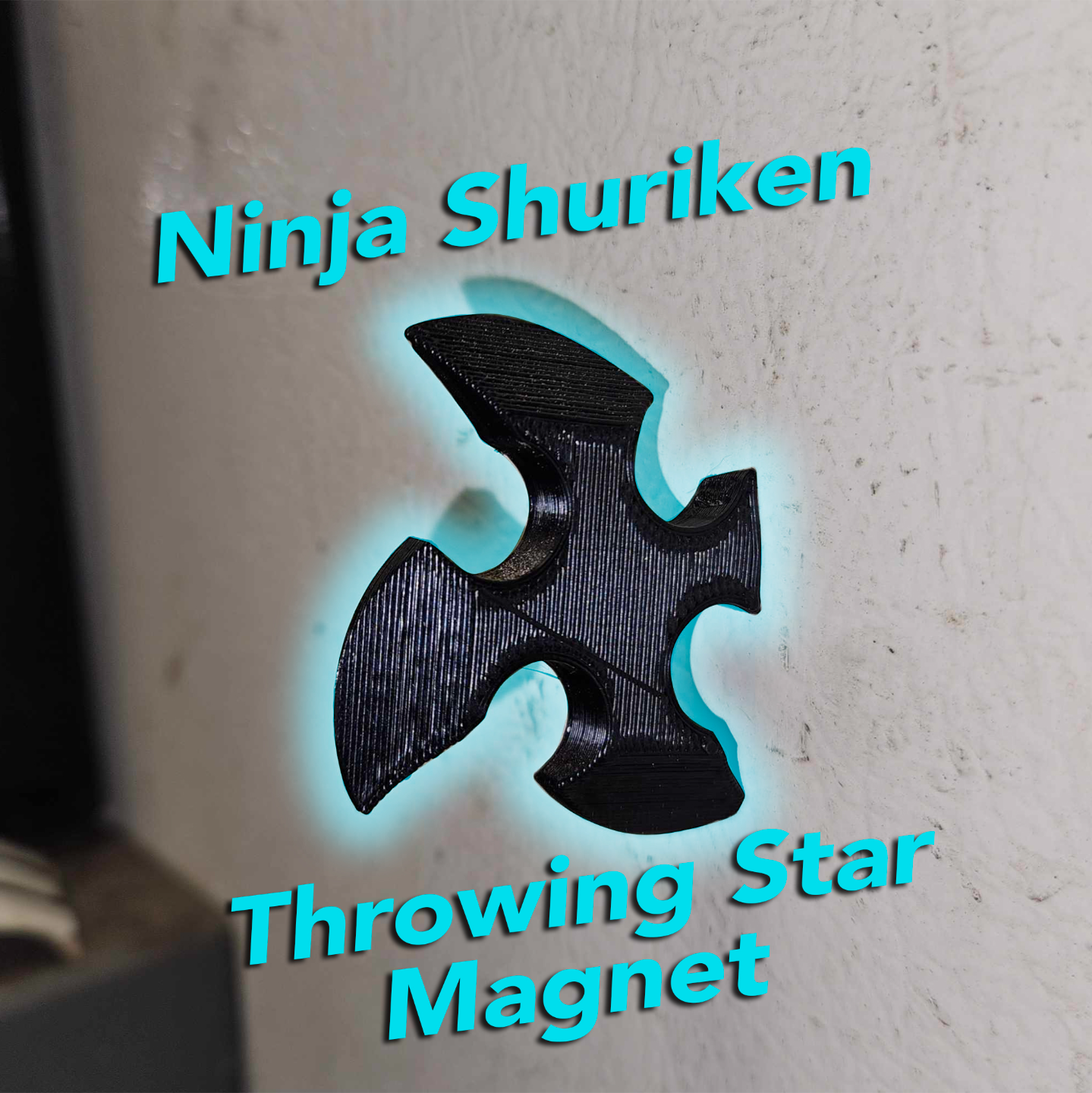 ninja shuriken throwing star magnets by ocular dynamic household office magnet fridge 3D print model - Mito3D