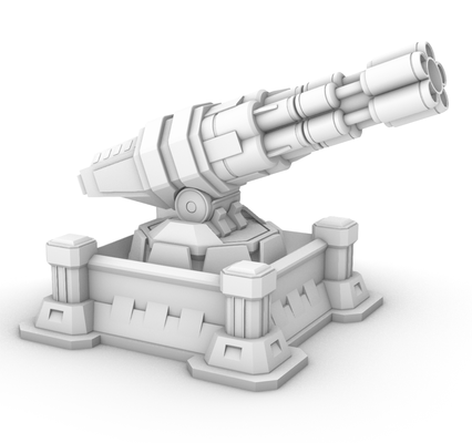 canon porte plume by tsouth3d jouets jeux stylo bureau jouet titulaire soutien 3d print model - Mito3D