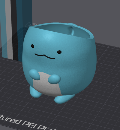 sumikko gurashi tokage lézard crayon titulaire soutien by chilman408 ménage bureau 3d print model - Mito3D