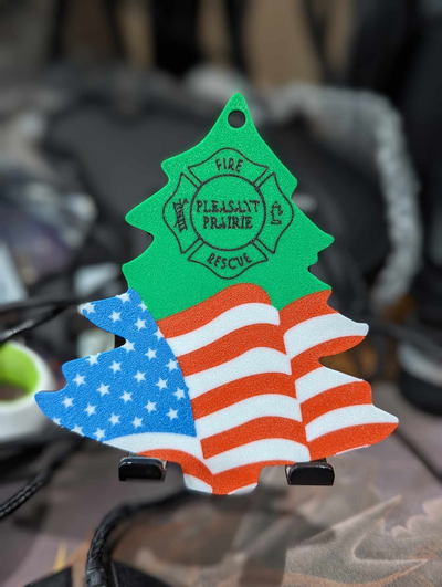 pleasant prairie fire rescue christmas tree ornament by joeythatoneguy household festivities 3d print model - Mito3D