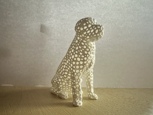 voronoi dog remixed by t stk toys & games characters pet desk animal printed decor diy model home custom printing printable creative pets beginner lvoers 3d print model - Mito3D