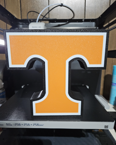 university of tennessee light box by grumpy ol vet printing household decor volunteers 3d print model - Mito3D