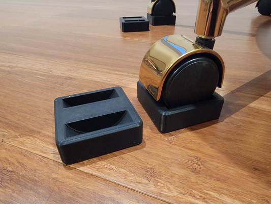 office chair castor locks by hyperfocus household wheels 3d print model - Mito3D