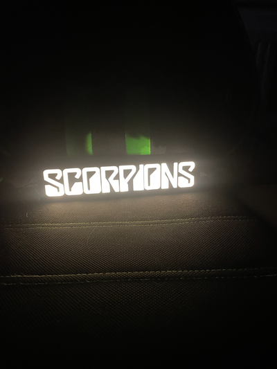 skorpione licht box by abonnieren haushalt dekor leuchtkasten skorpion led zuhause haus band musik 3d print model - Mito3D