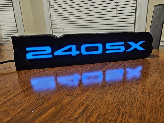 nissan 240sx lightbox by mikegtp art signs & logos 240 light box 3d print model - Mito3D