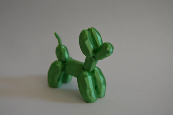 poly balloon dog by wazza10 art sculptures lowpoly ballon 3d print model - Mito3D