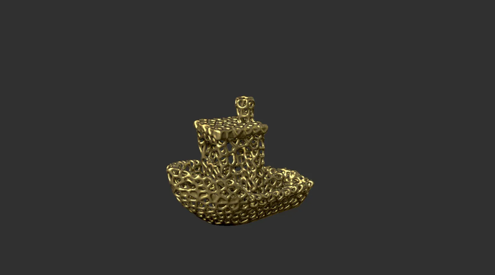 voronoi benchy remixed by wazza10 3d printer test models benchyboat boat 3d print model - Mito3D