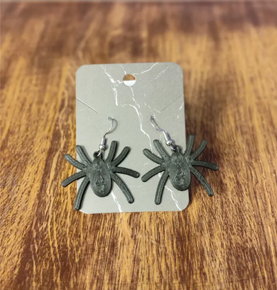 spider earrings remixed by wazza10 fashion earring 3d print model - Mito3D