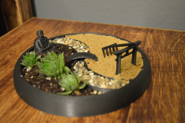 jing-jang zen garden by wazza10 household decor zengarden jing jang 3d print model - Mito3D