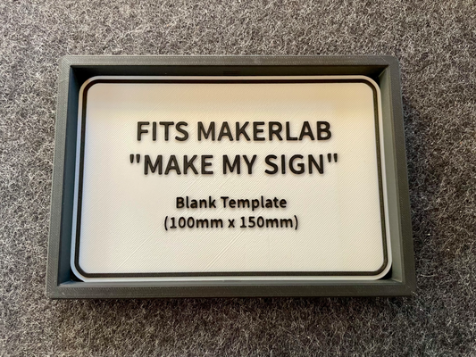 makerlab işaret çerçeve yeniden karıştırılmış by yüksek falutintodd sanat işaretler logolar gölge kutusu imzamı at 3d print model - Mito3D