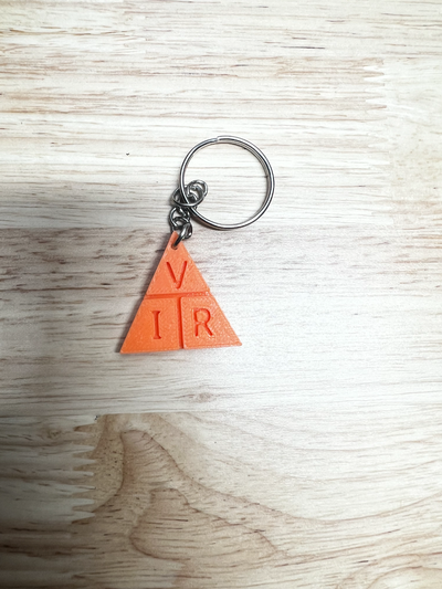 ohm's law keychain by cellly hobby & diy electronics ohms electricity 3d print model - Mito3D