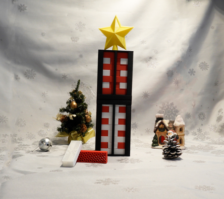quadra torre by lambert brinquedos jogos borda festa natal suporte inverno 3d print model - Mito3D