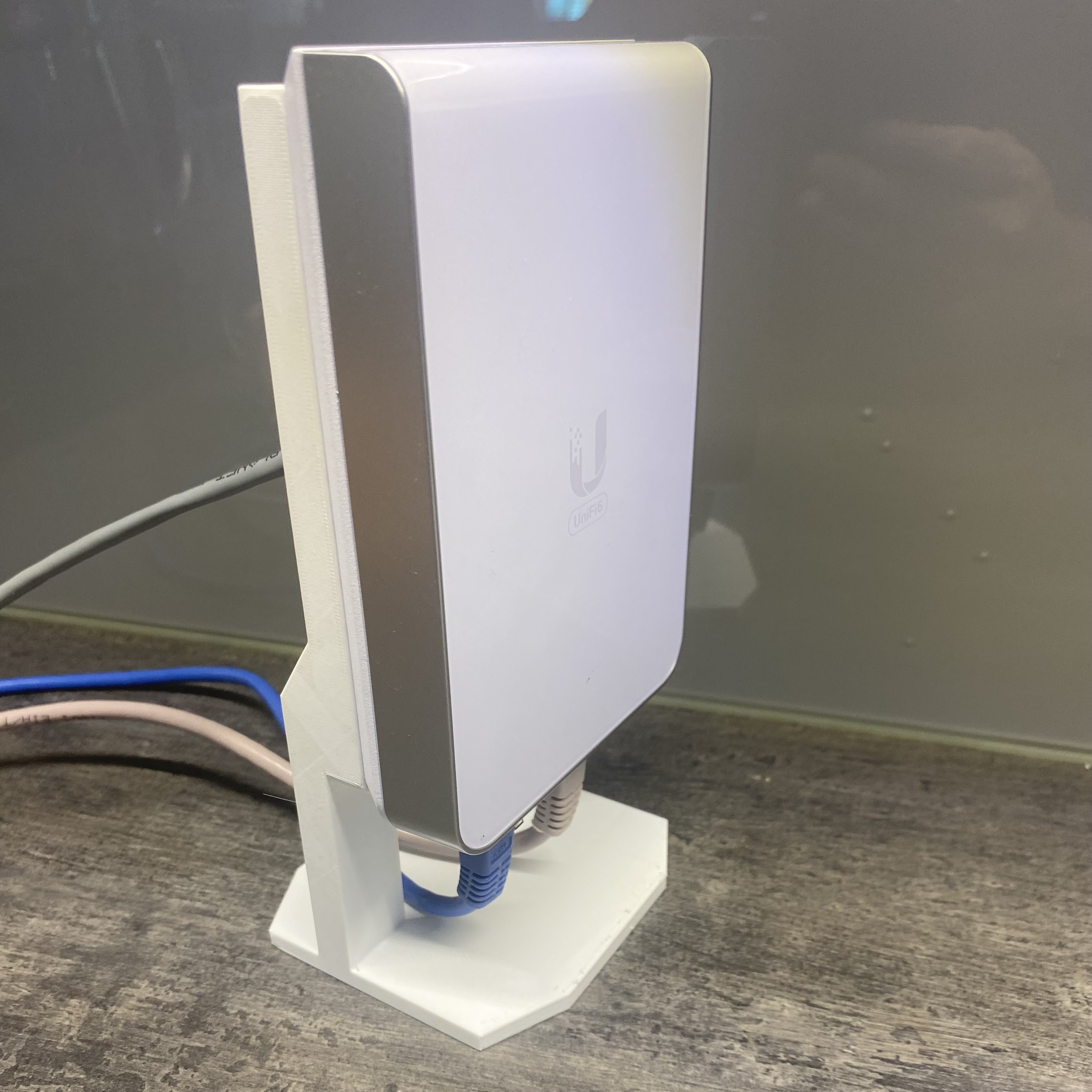 u6 iw ubiquiti in wall ficar pé by tom mi ferramentas aparelhos suporte interruptor unifi mesa acesso tablestand parede interna 3D print model - Mito3D