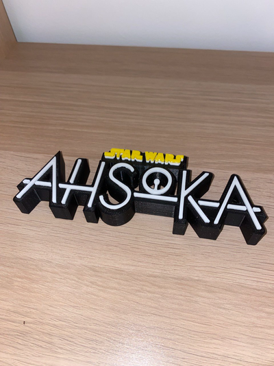 ashoka logo by kalcime3d art signs & logos star wars series disney jedi 3d print model - Mito3D