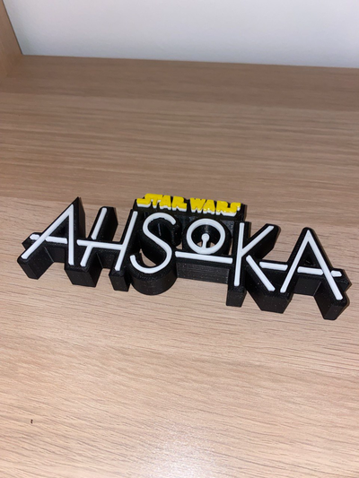 ashoka logo by kalcime3d arte segni loghi stella guerre serie disney jedi 3d print model - Mito3D