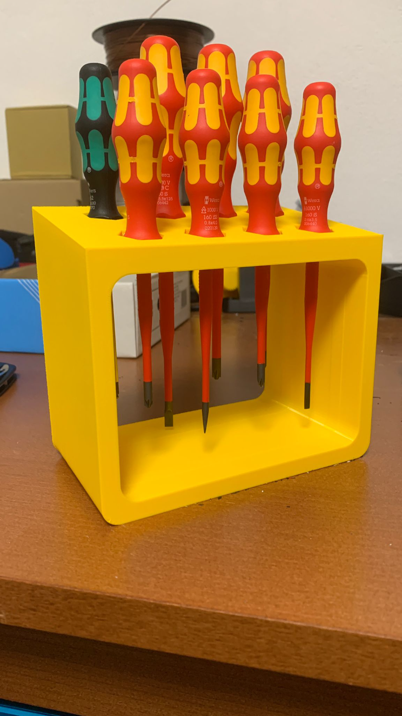 gridfinity wera destornillador estante soporte by gato herramientas organizadores tornillo conductor 3D print model - Mito3D