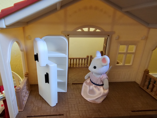dollhouse fridge opening doors remixed by 3dmi3y miniatures doll house dollhousefurniture accessory barbie miniature furniture 3d print model - Mito3D