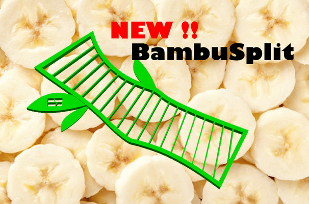bambussplit bamboo shaped banane allesschneider entworfen erstellen perfekt scheiben spaltungen by abonnieren haushalt haus modelle split werkzeug küche gadget obst 3d print model - Mito3D