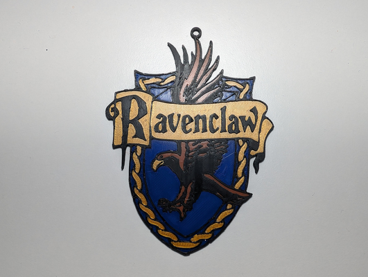 ravenclaw atormentar oleiro enfeites pingentes remixado by craigandrews arte 2d harry potter hogwarts 3d print model - Mito3D