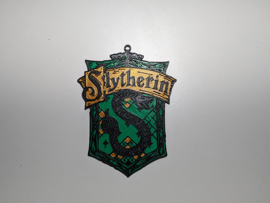 slytherin harry potter ornaments pendants remixed by craigandrews art 2d hogwarts harrypotter 3d print model - Mito3D