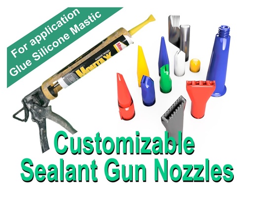 sealant gun nozzles by mishkin2 tools hand adhesive appli appliance application caulking glue mastic sausage sealer silicone smear 3d print model - Mito3D