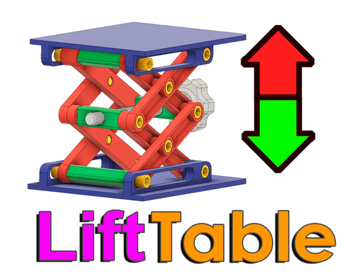 lift table 130x100 by mishkin2 tools hand experimental jack mechanical panel platform rack scissorlift stand support 3d print model - Mito3D