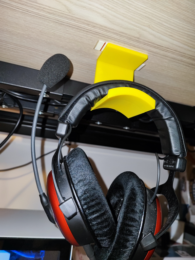 earphone holder table by 3d-print-bunker tools organizers headphone hanger 3d print model - Mito3D