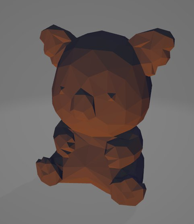 poly koala by hersteller kunst skulpturen 3d lowpoly 3d print model - Mito3D