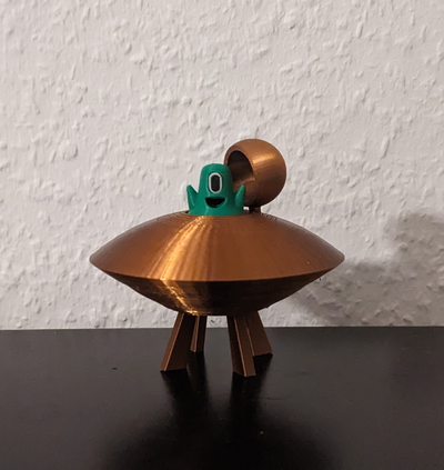 ufo außerirdischer by abonnieren miniaturen kreaturen 3d print model - Mito3D