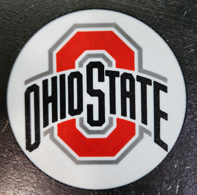 ohio state coaster by docacola household house models buckeyes 3d print model - Mito3D