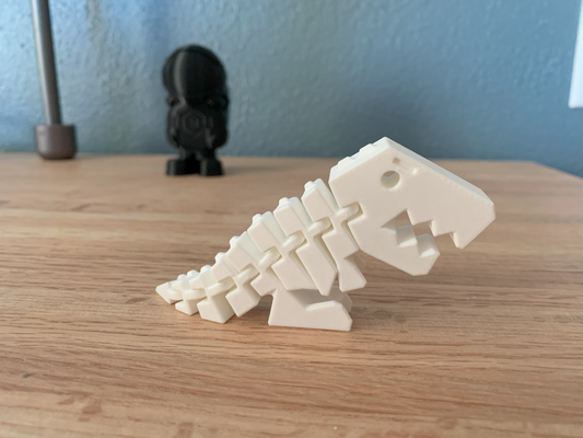 orijinal esnek rex yeniden karıştırılmış by katman minyatürler hayvanlar dino dinozor mafsallı 3d print model - Mito3D