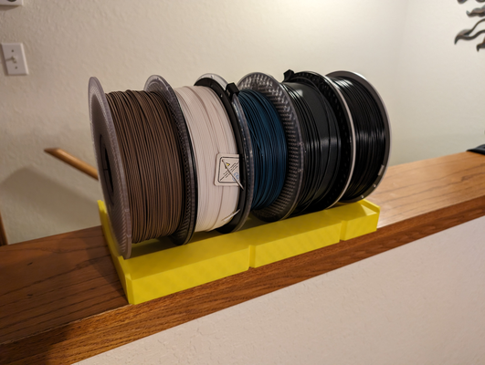 filament spool cradle by bringle 3d printer accessories holder storage organizer 3d print model - Mito3D