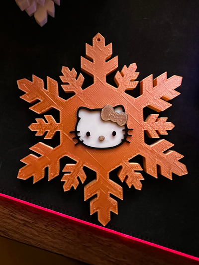 yavru kedi kar tanesi süs by busaru sanat modeller noel merhaba kedicik 3d print model - Mito3D
