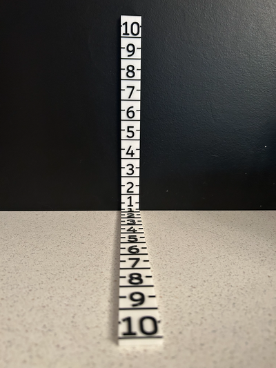 3d misurazione righello pollici by contorto strati utensili misurare governanti attrezzo nastro pollice imperiale 3d print model - Mito3D