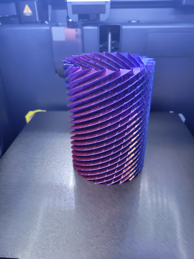 scaley tube my vase by moonrakerone generative 3d model makemyvase 3d print model - Mito3D