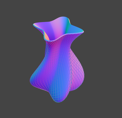 unique spiralized vase by prchlikblaine art models beta my spiral vasemode 3d print model - Mito3D